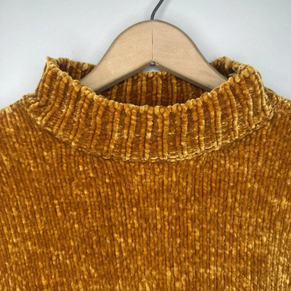 Sanctuary Chunky Knit Yellow Orange Sweater Super Soft Cozy Women’s Size Small - Picture 2 of 5